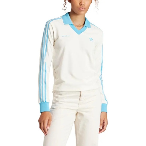 Sporty rich adidas long sleeves jersey tee top, size XXS - Picture 2 of 5